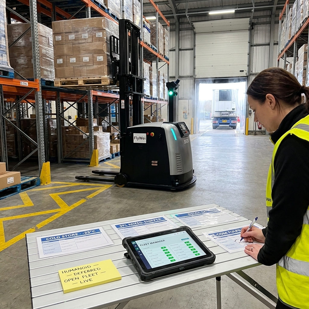 Almacenes frigoríficos, 3PL, centros de distribución minoristas, e-commerce: qué encarga ahora un director de operaciones del Reino Unido, qué pospone y por qué la respuesta es una flota, no un solo vehículo.
